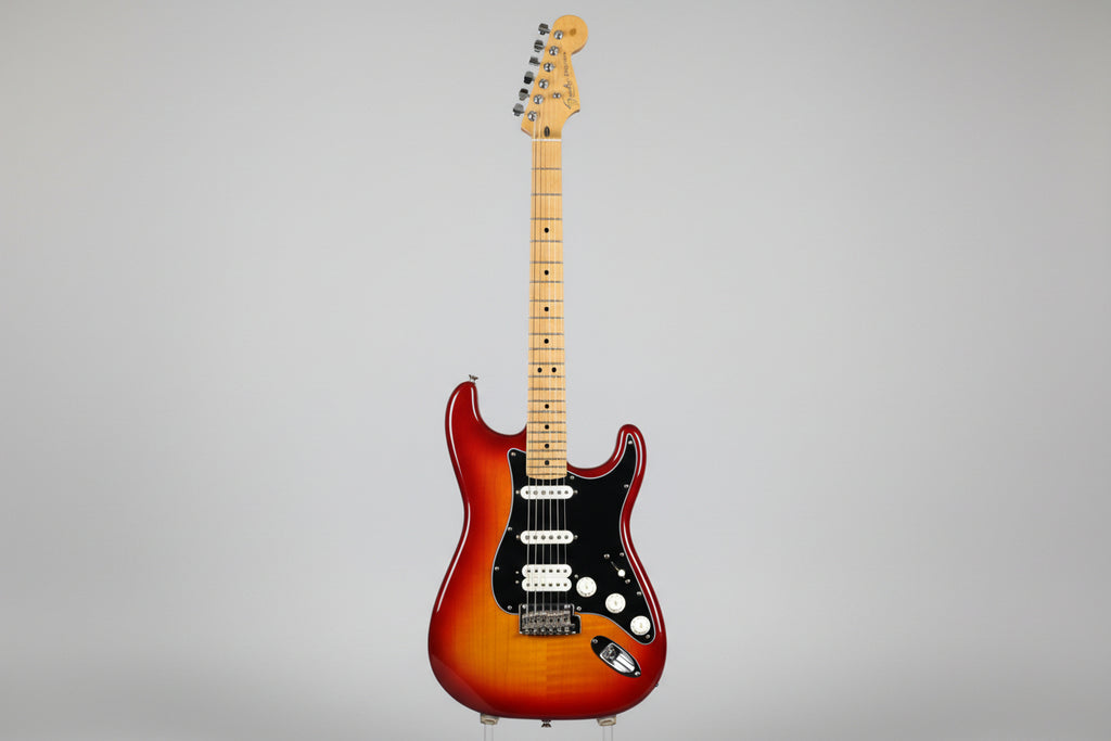 2021 Fender Player Series Stratocaster Plus Top HSS – Cherry Sunburst, Flamed Maple