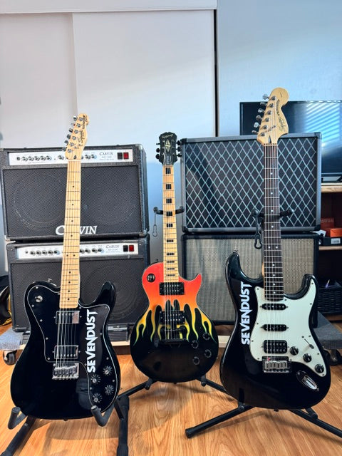 Fender Squier Drop-B Baritone Tele Custom – BL Custom Sevendust Collection- Here's Johnny!