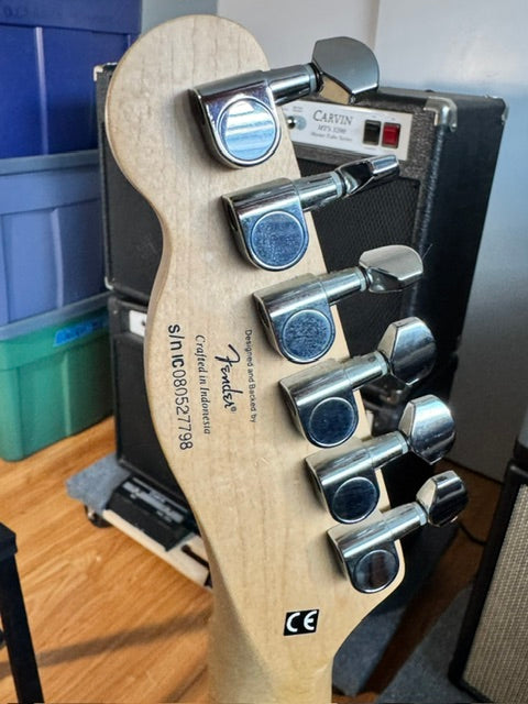 Fender Squier Drop-B Baritone Tele Custom – BL Custom Sevendust Collection- Here's Johnny!