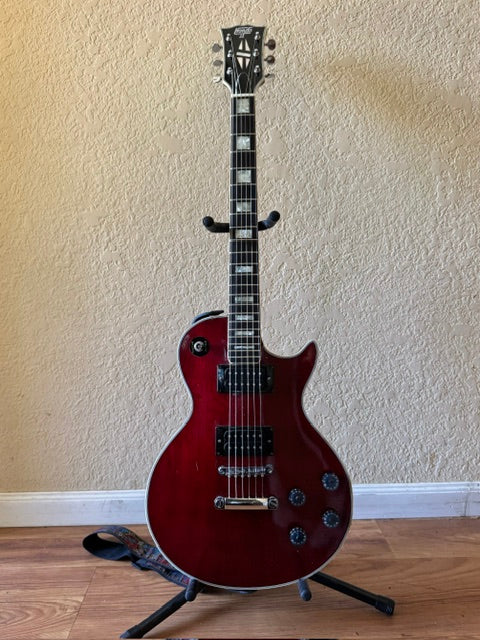 Hondo II HDLP (Early '80s) – Trans Cherry – Alder Body – USA DiMarzio Set