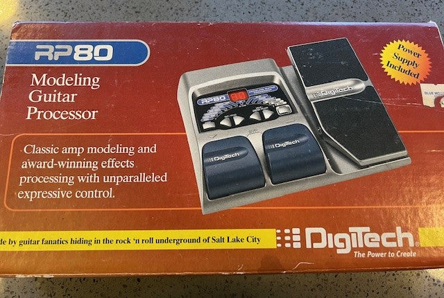 Digitech RP80 — Multi-Effects Processor — Box, Adapter, Manual