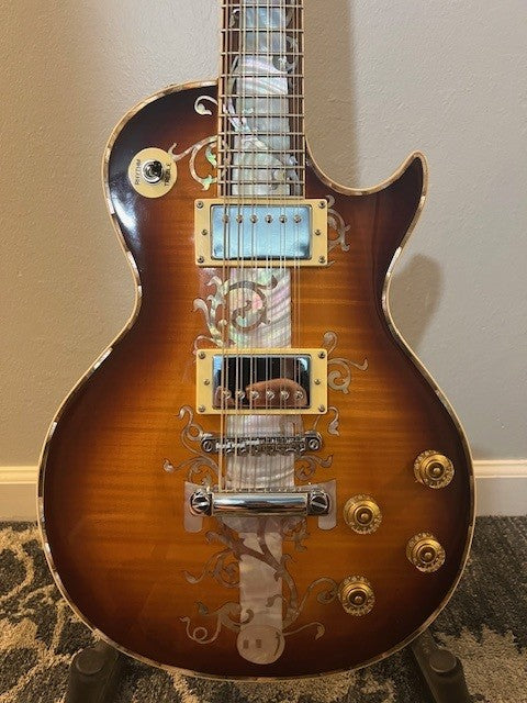 Custom Shop Les Paul Style Single Cut — Vintage Iced Tea Burst — Sword & Vine Inlay — 12-String