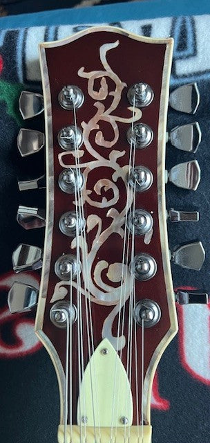Custom Shop Les Paul Style Single Cut — Vintage Iced Tea Burst — Sword & Vine Inlay — 12-String