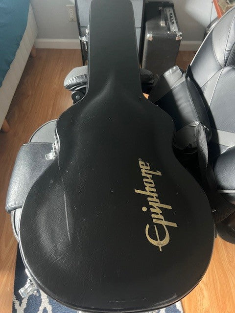 Epiphone John Connolly (Sevendust) Signature Les Paul Custom — Trans‑Black w/Flames